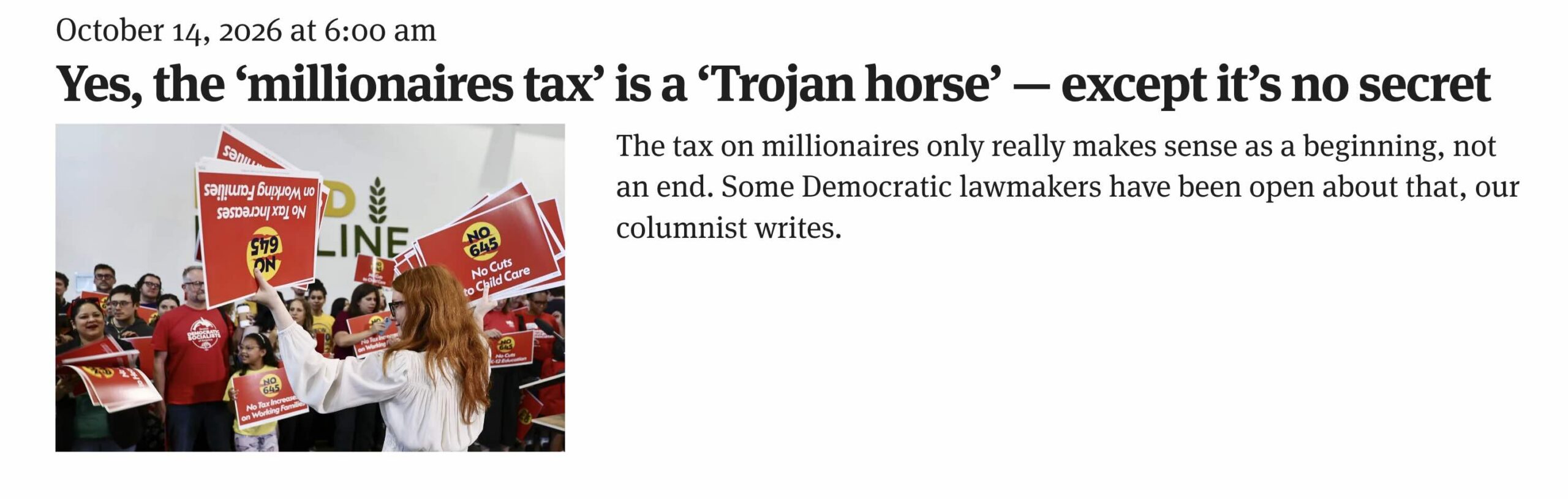 The Seattle Times: WA’s Income Tax is a ‘Trojan Horse’ Designed to be Expanded